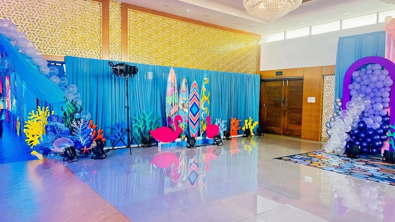 Interior & Venue Decor: A Voyage to the Deep Blue: ocean theme party