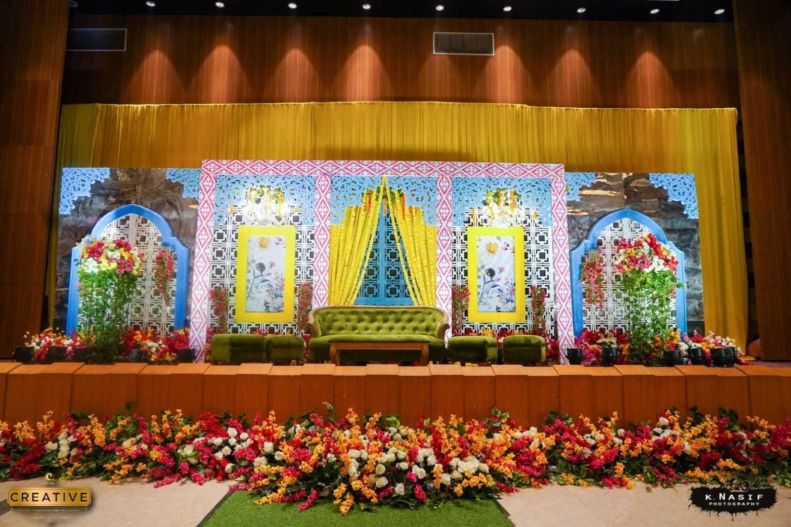 Stage Decor: Evening Holud Sondha at Army Officers’ Club
